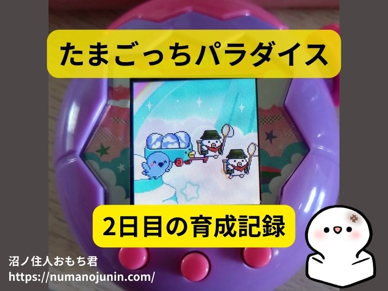 たまごっちパラダイス2日目の育成記録